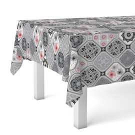 Martina Home JUCAR Oilcloth Tablecloth Grey 250 x 140 cm