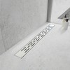 Elefloom Linear Shower Drain, Shower Drain 24 inch with Bar