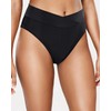 Tempt Me Women's High Waisted Bikini Bottom Crossover V Cut