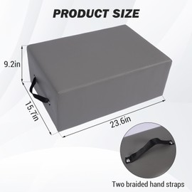 GarveeLife Pilates Sitting Box for Pilates Reformer,Pilates Reformer Box Grey,Pilates Equipment for Home Gym Studio Use, Pilates Reformer Accessory for Pilates Exercises