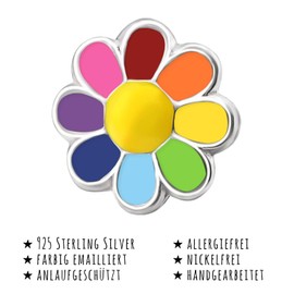 Monkimau Girls' Earrings Flower Stud Earrings 925 Sterling Silver, Sterling Silver