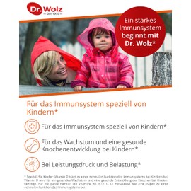 Dr. Wolz KinderImmun* 30 Sticks - Active Complex for Immune System & Growth - Immune Complex with Vitamin C from Acerola Cherry - Vitamins, Minerals & Trace Elements - Vegetarian