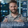 PeakTech 3365 – LAN Tester & Digital Multimeter, Netzwerkprüfgerät, Spannungsprüfer,