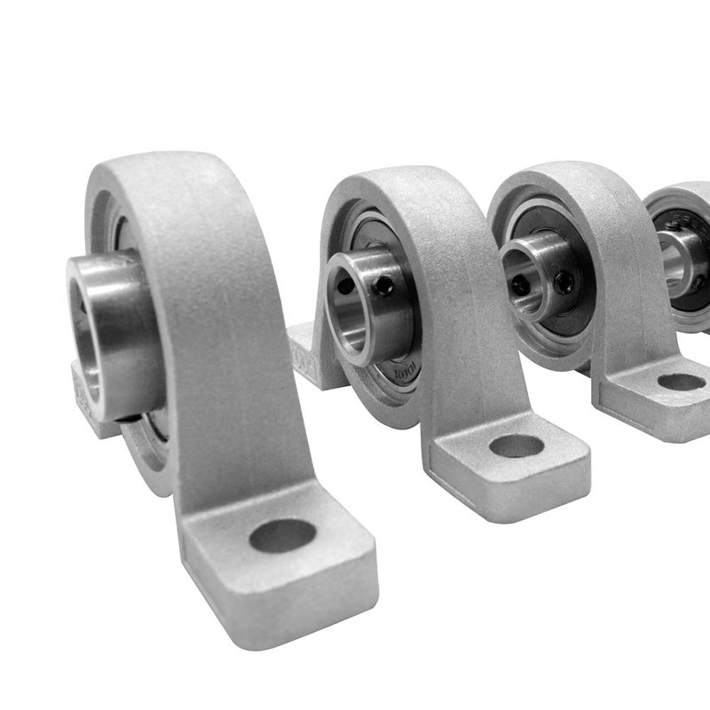 Saipor 4pcs KP08 8mm Bore Bracket Pillow Block Bearing Zinc