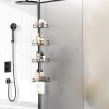 NewHome 4 Tier Steel Tension Pole Shower Caddy Organizer w/