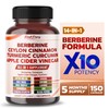 Berberine Cinnamon Apple Cider Vinegar Turmeric - Overall Wellness Support