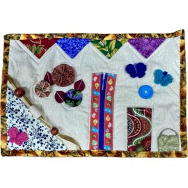 Handmade Fidget Quilt/Sensory Blanket to accommodate those needing mental stimulation