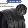 ToLanbbt 16.5Ft/5M Universal Garage Threshold Seal Strip with 300ml Black