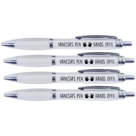 VANESSA'S Pen Hands Off!!, 4 Printed PENS for Vanessa