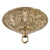 B&P Lamp® Heavy, Antique Style Polished Brass Canopy Kit, 5