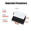 Juyace 60W LED Flood Lights Outdoor Wall Pack Light No