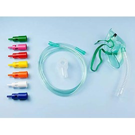 Adult Fiab Mask with Variable Concentration Corrugated Tube 2m Anti-Squeeze Extension Tray and 7 Colour Coded Thinners