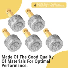 IVEKEN Dog Nail Grinder Replacement Head Drills Pet Nail Grinder Replacement Professional Spare Grinding Head for Dog Claw (5Pieces)