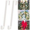 ESFUN Black Wreath Hanger for Front Door, Metal Wreath Hooks
