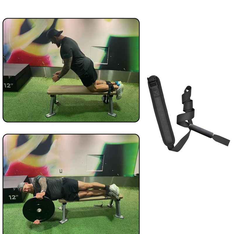 WEZCHUGHAOL Resistance Band Hamstring Curl Strap, Home Fitness Exercise Band,