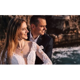 Taiz?Olivenholzkreuz with Tie Band 65 CM **