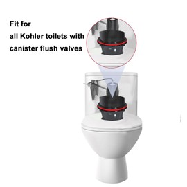 Flush Valve Seal for Kohler, Compatible Kohler Flush Valve Seal,Silicone Material Toilet Ring Seal GP1059291, Canister Flush Valve Toilet Tank Gasket, Toilet Tank Parts Gasket(2-Pack)