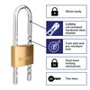 BRINKS - 50mm Solid Brass Keyed Padlock with Adjustable Shackle