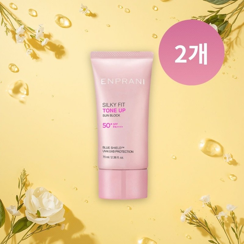 Enprani Silky Fit Tone-up Sunblock Pink Tone-up Sun Cream 70ml