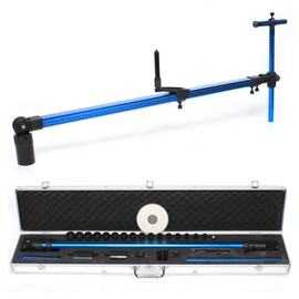 High Precision 2D Measuring System, Universal Auto Body Frame Machine Tram Gauge Aluminum Retractable Measure Equipment 3D Measuring with Adapter Connector for Construction, Machinery Maintenance