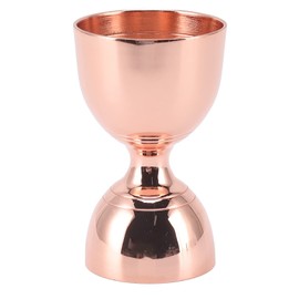 Jigger for Bartending, 60/30ml Bar Jigger Cocktail Jigger, Stainless Steel Wide Opening Double Jigger Alcohol Measuring Tools Bell Style Measuring Cups Jigger(30/60ml Rose Gold)