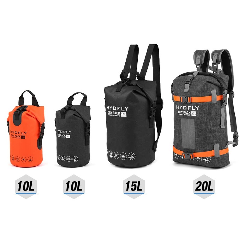 Outdoor Waterproof Dry Bag River Trekking Floating Roll-top Backpack Drifting