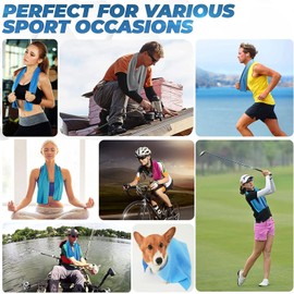 Yannify 3 Pack Cooling Towel (40"x12") Cool Cold Towel for Neck, Microfiber Ice Towel, Soft Breathable Chilly Towel for Yoga, Gym, Workout, Running, Golf, Travel, Cooling Neck Wrap for Hot Weather