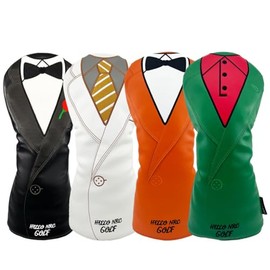 Golf Headcover Wood FW Driver 440cc 460cc DR Utility UT Waterproof Gentleman Single Item (FW Black)