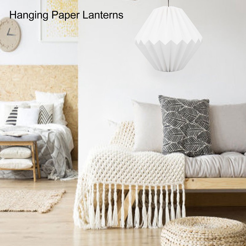 Paper Lanterns Minimalist Creative Foldable Hanging Paper Lanterns Decorative Modern