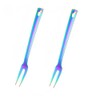 SBOMHS Stainless Steel Meat Fork Barbecue Forks Long Serving Fork