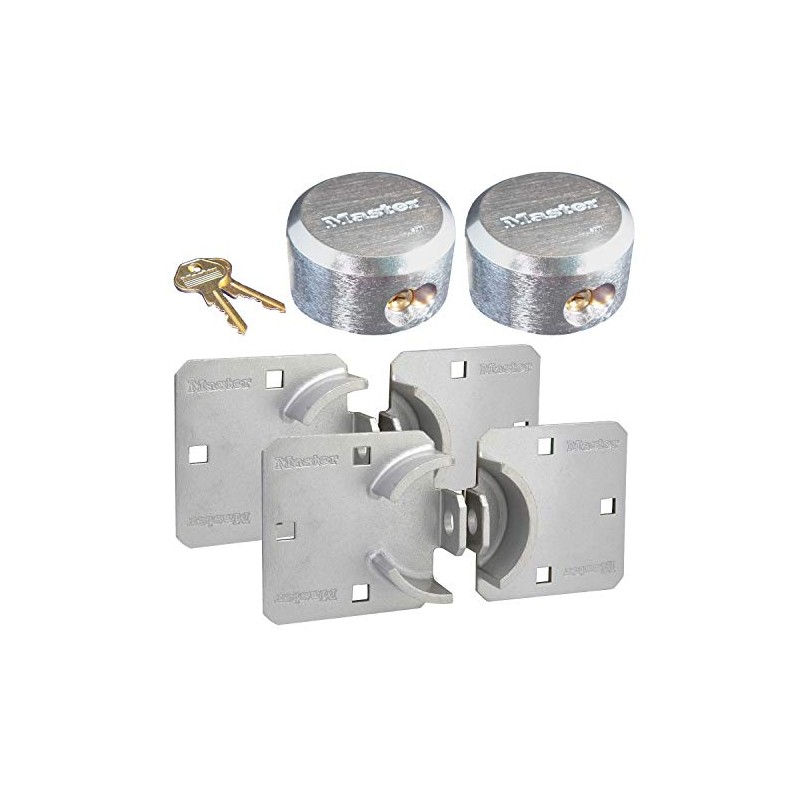 Master Lock - Hasp/Hidden Shackle Keyed Alike Padlocks 770-6271NKA-2 w/BumpStop