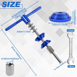 LEONTOOL Bike Headset Press Tool Aluminium Alloy Bicycle Headset Bearing Press-in Tool with Double Open-End Wrench Universal for Bikes Headsets Cup and Bottom Bracket Installation