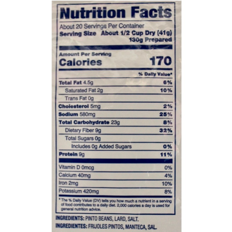 Santiago Traditional Refried Beans Smooth Beans Mix, Dehydrated 1.86 Pound