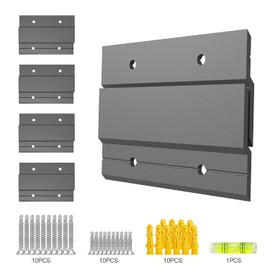 inBovoga 5 Pairs 4" French Cleat Picture Hanger, Z Clips French Cleat Hanger Kit for Mounting Mirror Hanger, Picture Hanging, Photo Shelf, Art Frames