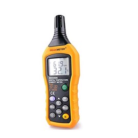 Protmex Medidor Digital de Temperatura y Humedad, Termómetro Higrómetro con Punto de Rocío Ambiental y Temperatura de Bulbo Húmedo para Interior y... 