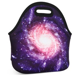 JIMOWANG Space Nebula Cute Neoprene Lunch Bag Reusable Lunch Box Insulated Lunch Bags Tote Cartoon Thermal Picnic Waterproof Lunch Handbag