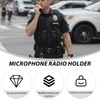 5 Pcs Mic Clips for Law Enforcement, Radio Mic Holders