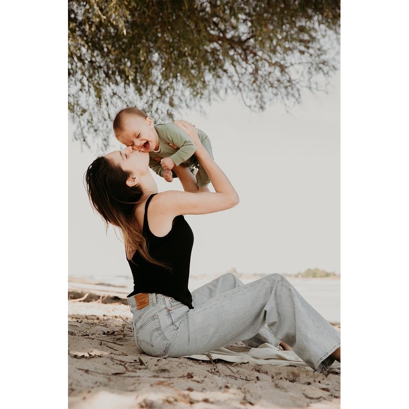 Cloby CBY-UVS1-OG Overall/Romper with UV Protection (UPF 50+) Olive (Size