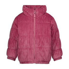 OshKosh B'gosh Girls' Heavyweight Velboa Cordury Hooded Puffer Jacket, Rose