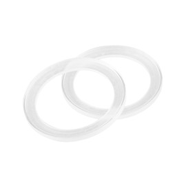 A ABSOPRO 2Pcs for 3.5 Inch Car Speaker Spacer Ring Mounting Spacer Plate Transparent Acrylic 78mm ID Item Replacement