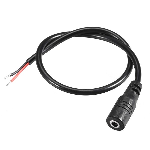 sourcing map DC Power 3.5mm x 1.35mm 30cm Length Barrel
