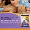 Pettiny 20 Jumbo Litter Box Liners with Drawstrings - Scratch