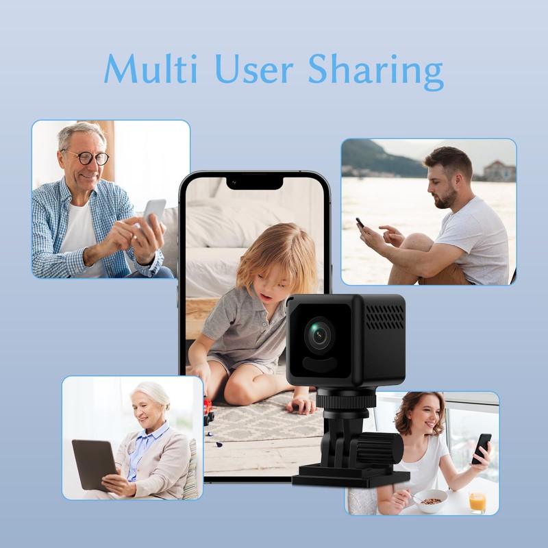 Mini Camera Micro Wireless Cameras, 4K WiFi Portable Nanny Cam