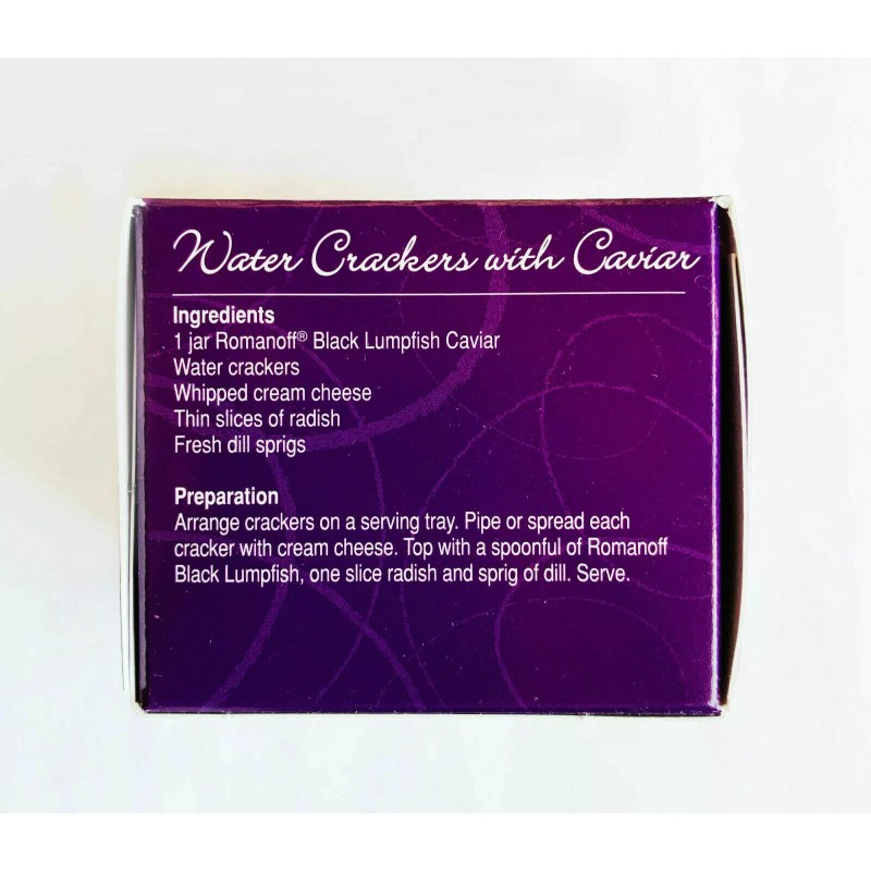 Romanoff WILD CAUGHT ROMANOFF BLACK LUMPFISH CAVIAR 2 oz SEAFOOD