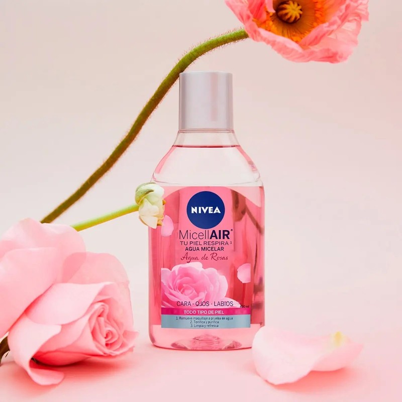 Agua Micelar Desmaquillante Nivea Agua De Rosas 400ml