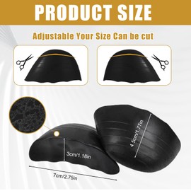 GMHLLES 6 Pairs Shoe Filler for Loose Shoes, Anti Slip Strip Shoe Inserts Fit Shoes Insole Comfort Toe Cushions Prevent Heel Slipping Toe Inserts for Shoe Too Big