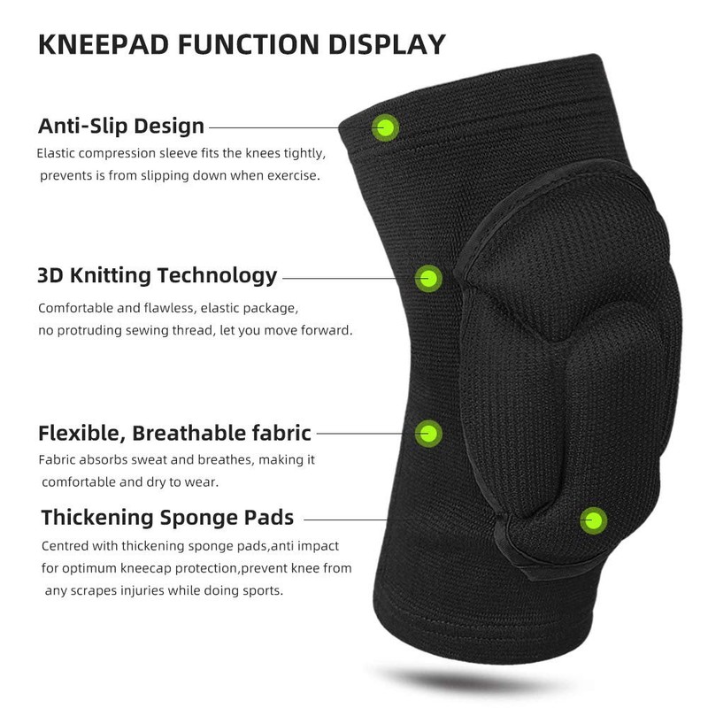Protective Knee Pads, Thick Sponge Collision Avoidance Knee Sleeve Anti-Slip,
