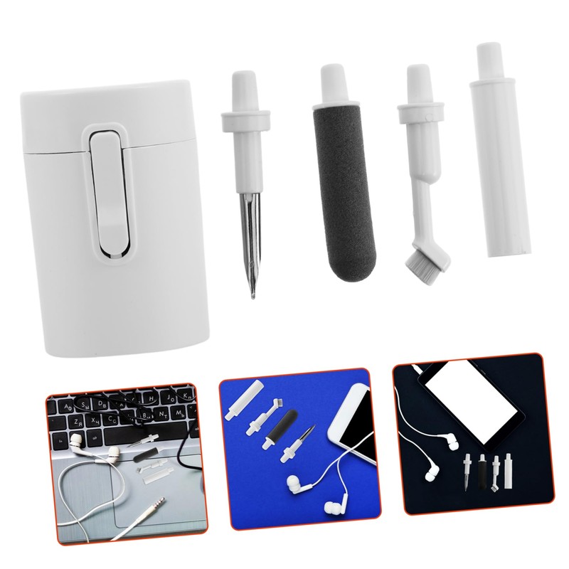 TEHAUX Portable Earbud Cleaning Pen Set Multi-Function Brush Kit for