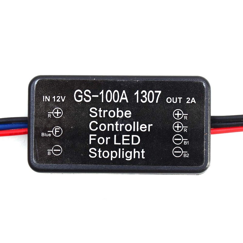 Fahrzeug Auto GS-100A 1307 LED-Brems-Bremslicht-Blitzmodul-Controller mit Einfacher Installation Verhindert Heckkollision