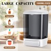 Hushee Manual Soap Dispenser 33.8oz / 1000ml Kitchen Bathroom Plastic